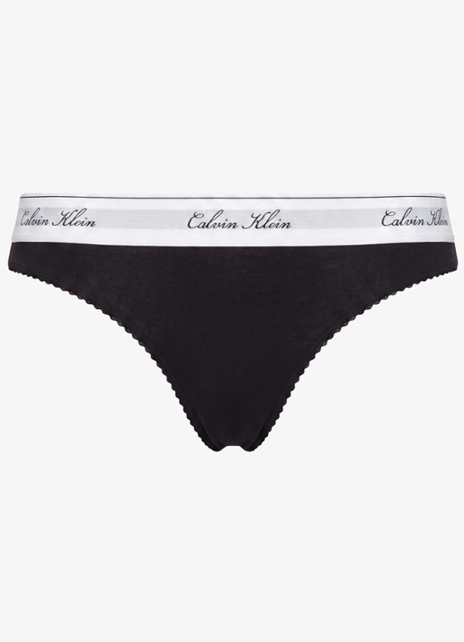Calvin Klein Slip met logoband - voorkant 5 zwart