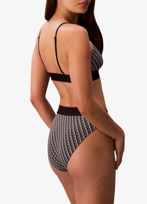 Calvin Klein Slip met logoprint - achterkant wit