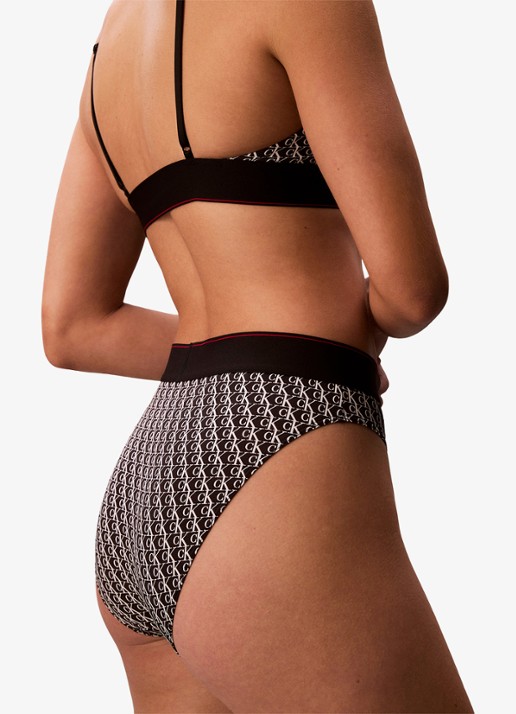 Calvin Klein Slip met logoprint - detail 5 wit