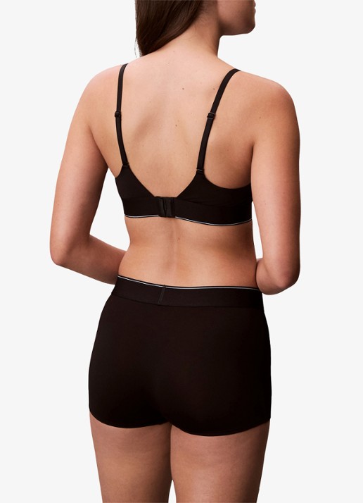 Calvin Klein Slip met logoprint - achterkant zwart