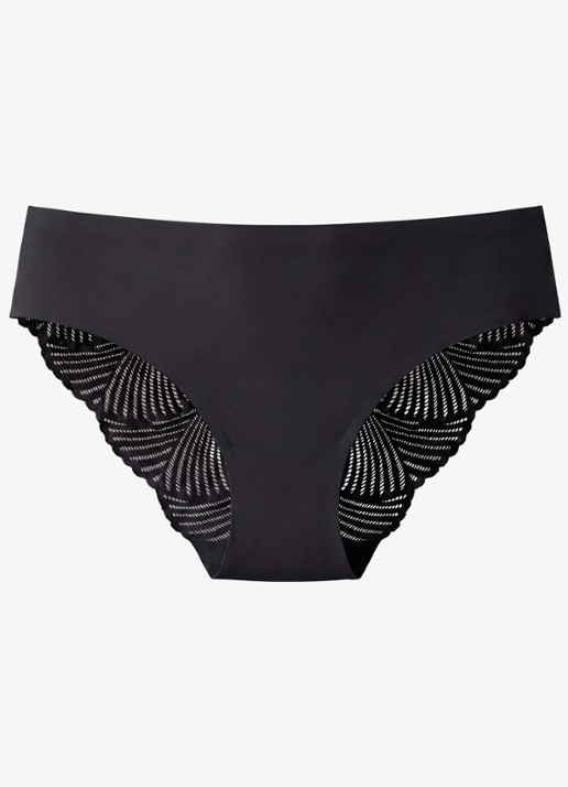 Calvin Klein Slip van kant - voorkant 6 zwart