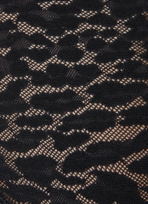 Calvin Klein Slip van mesh met panterprint - detail 4 zwart