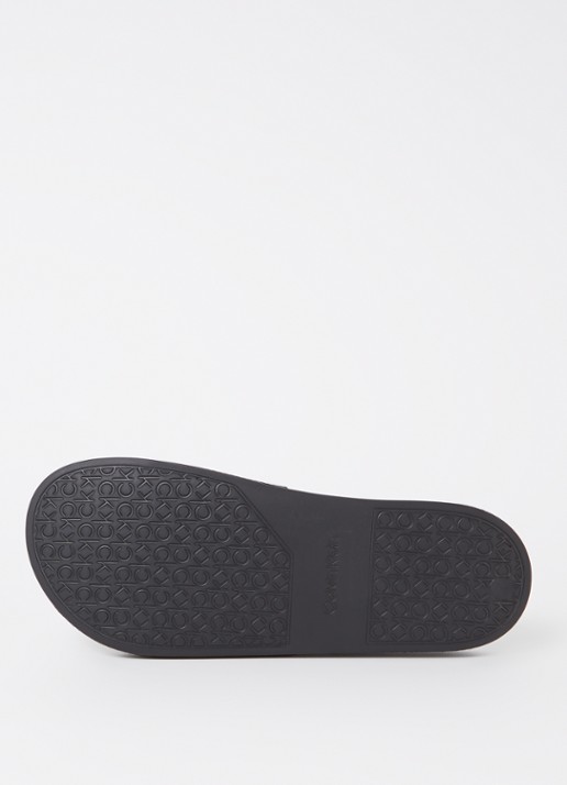 Calvin Klein Slipper met logo - detail 2 zwart