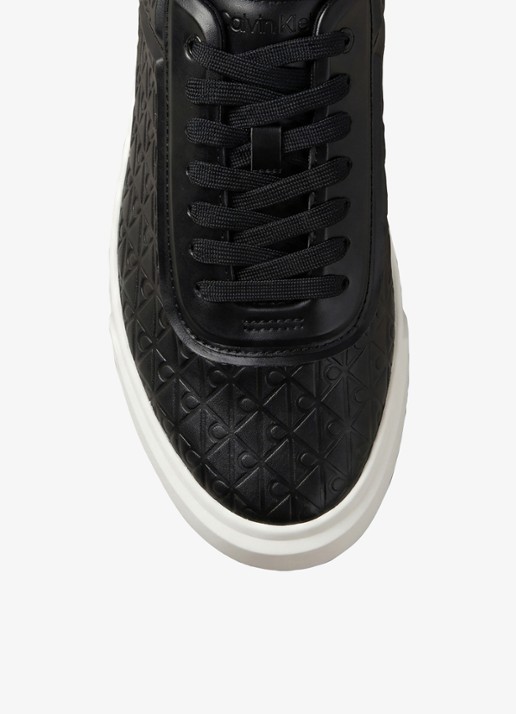Calvin Klein Sneaker met logoprint - detail 4 zwart