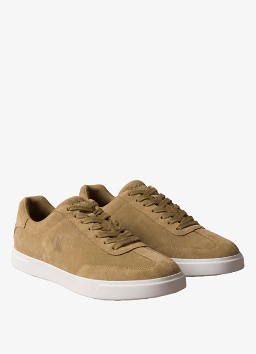 Calvin Klein Sneaker van suède - detail 4 camel