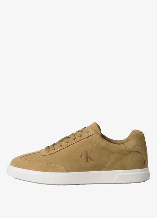 Calvin Klein Sneaker van suède - detail 7 camel