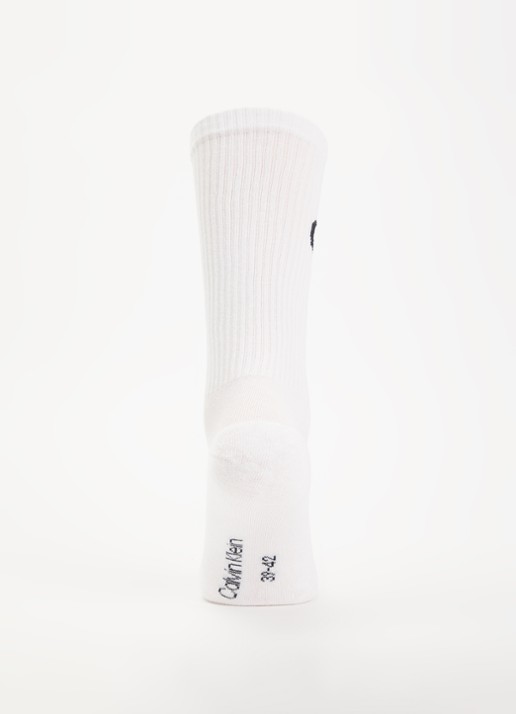 Calvin Klein Sokken met logo in 2-pack - voorkant 2 wit