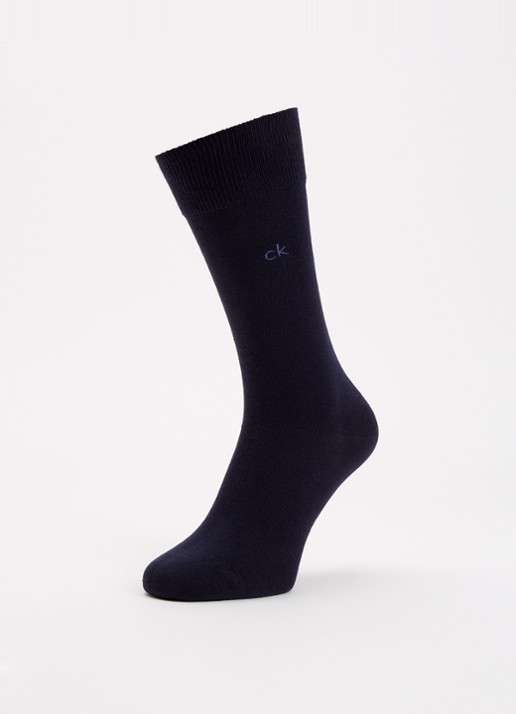Calvin Klein Sokken met logo in 3-pack - detail 3 donkerblauw