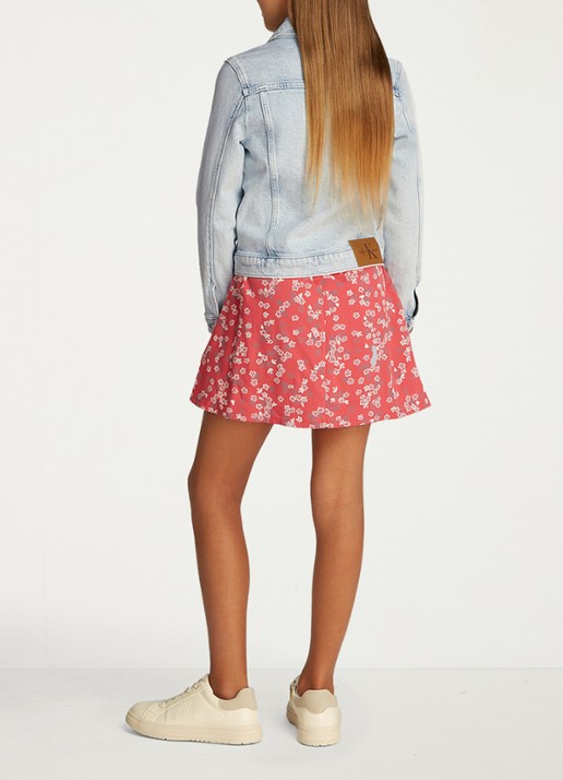 Calvin Klein Spijkerjas met logo  - achterkant denim