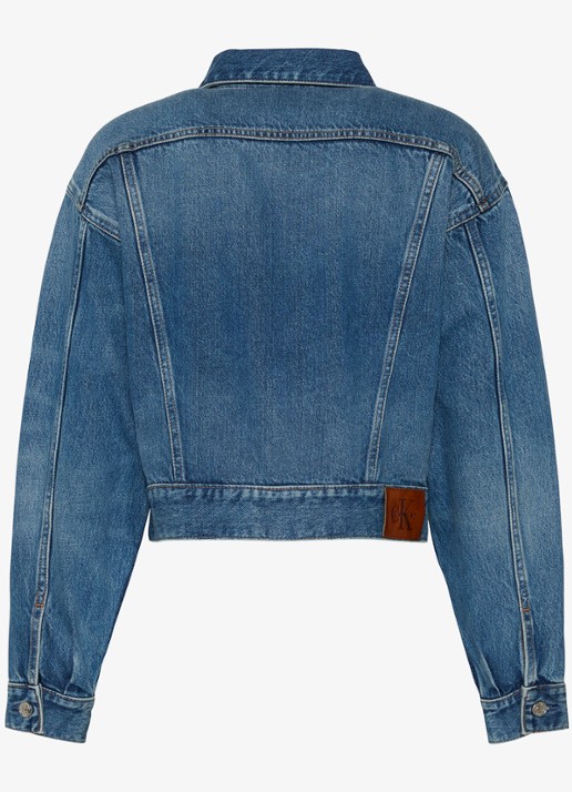 Calvin Klein Spijkerjas met steekzakken - achterkant 2 denim