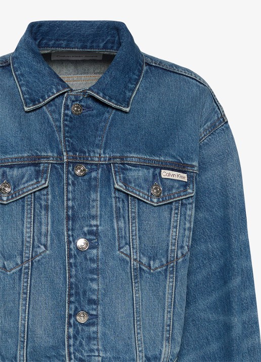 Calvin Klein Spijkerjas met steekzakken - detail 3 denim