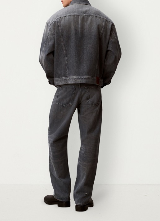 Calvin Klein Spijkerjas met steekzakken - achterkant middengrijs