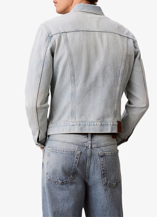Calvin Klein Spijkerjas met steekzakken - achterkant denim