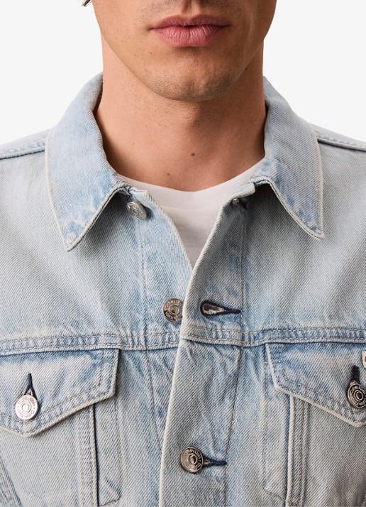 Calvin Klein Spijkerjas met steekzakken - detail 5 denim