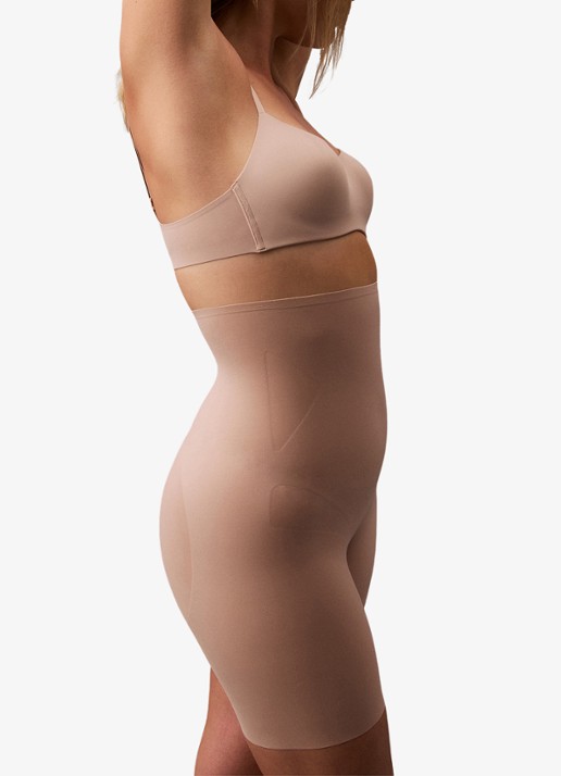 Calvin Klein Stay Put Stretch high waisted corrigerende short - detail 2 khaki