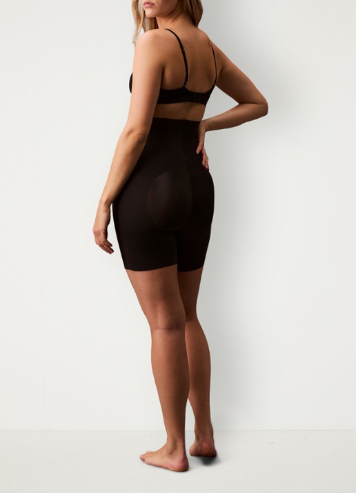 Calvin Klein Stay Put Stretch high waisted corrigerende short - detail 5 zwart