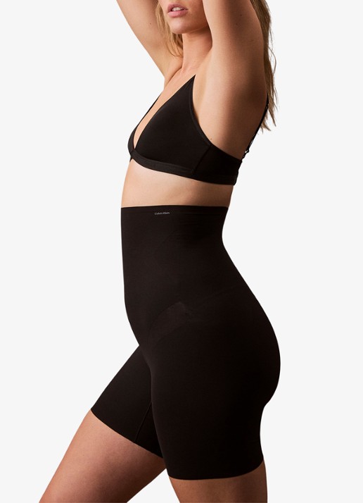 Calvin Klein Stay Put Stretch high waisted corrigerende short - detail 6 zwart