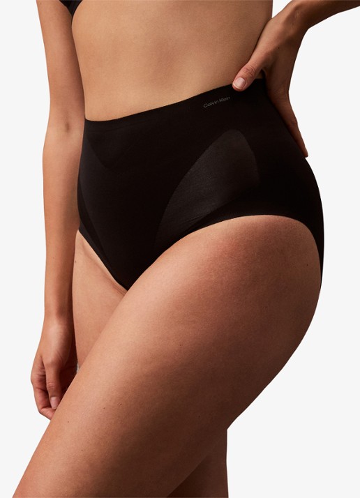 Calvin Klein Stay Put Stretch high wisted corrigerende slip - detail 2 zwart