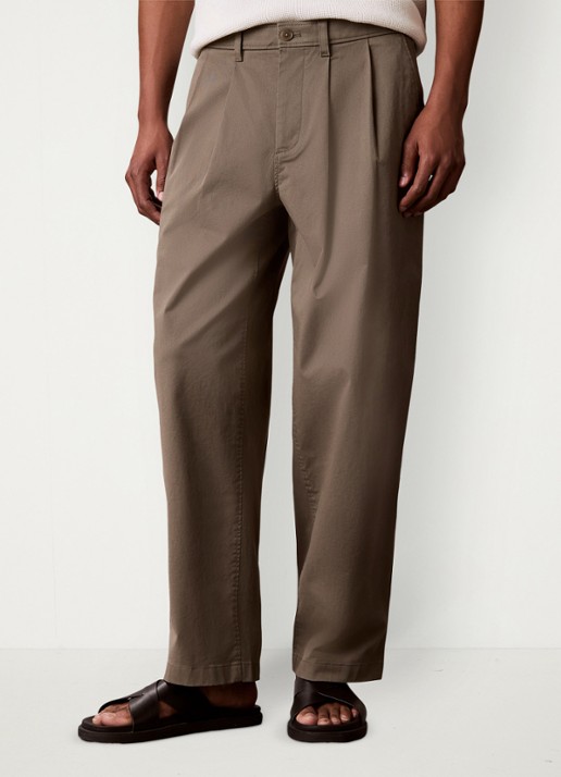 Calvin Klein Straight fit chino met plooien