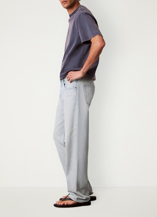 Calvin Klein Straight fit jeans met lichte wassing - detail 4 denim