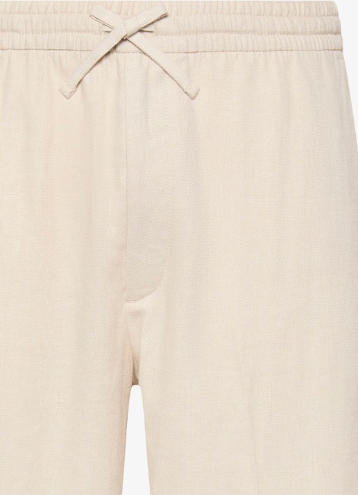 Calvin Klein Straight fit pantalon in linnenblend