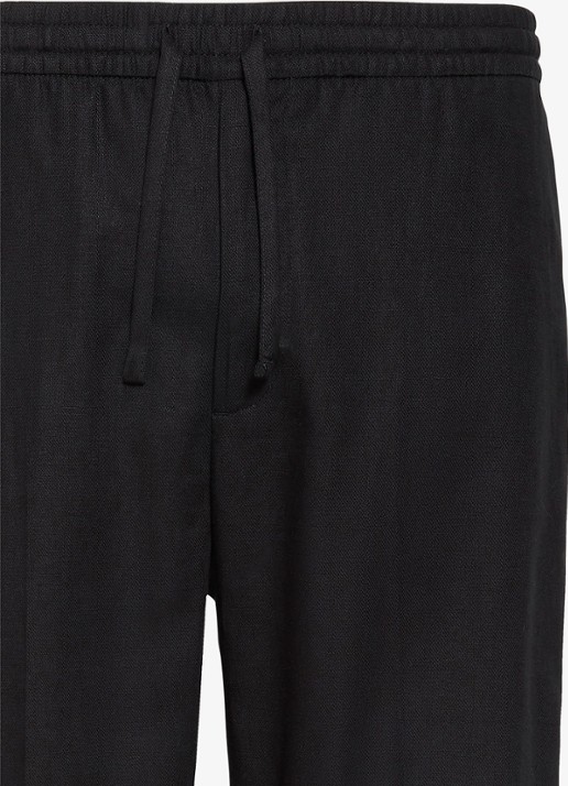 Calvin Klein Straight fit pantalon in linnenblend