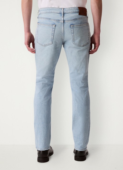 Calvin Klein Straight leg jeans met steekzakken - achterkant denim