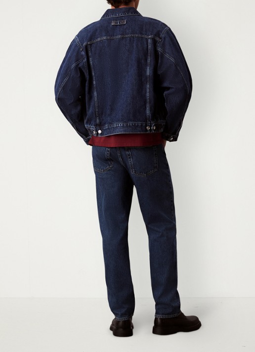 Calvin Klein Straight leg jeans met steekzakken - achterkant 6 denim