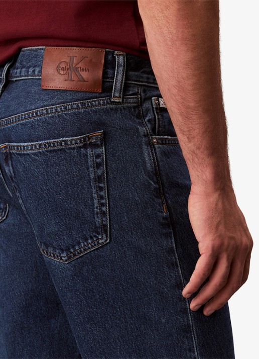 Calvin Klein Straight leg jeans met steekzakken - detail 5 denim