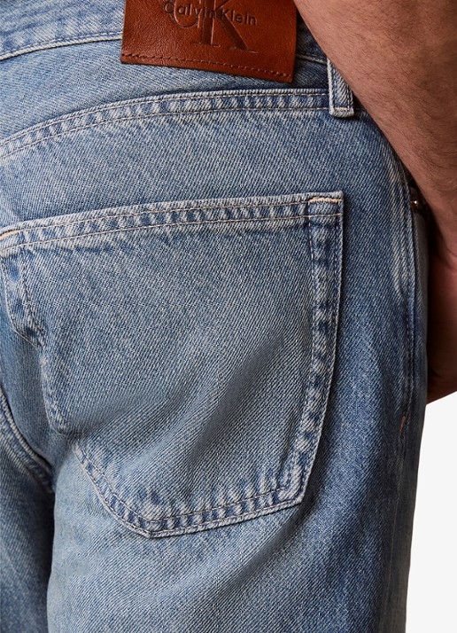 Calvin Klein Straight leg jeans met steekzakken - detail 4 indigo