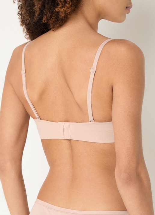 Calvin Klein Strapless Push Up bh met afneembare bandjes - achterkant cedar-7ns