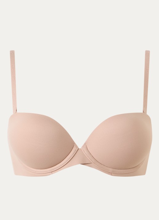Calvin Klein Strapless Push Up bh met afneembare bandjes - voorkant 5 cedar-7ns