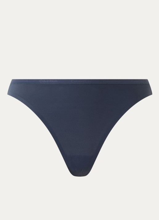 Calvin Klein String met logoband - voorkant blauw