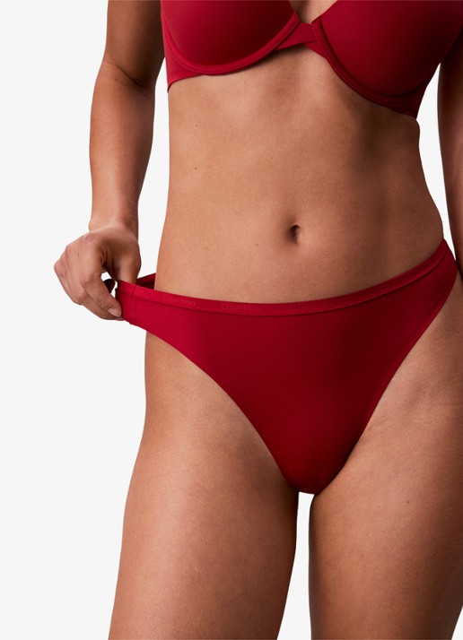 Calvin Klein String met logoband - detail rood