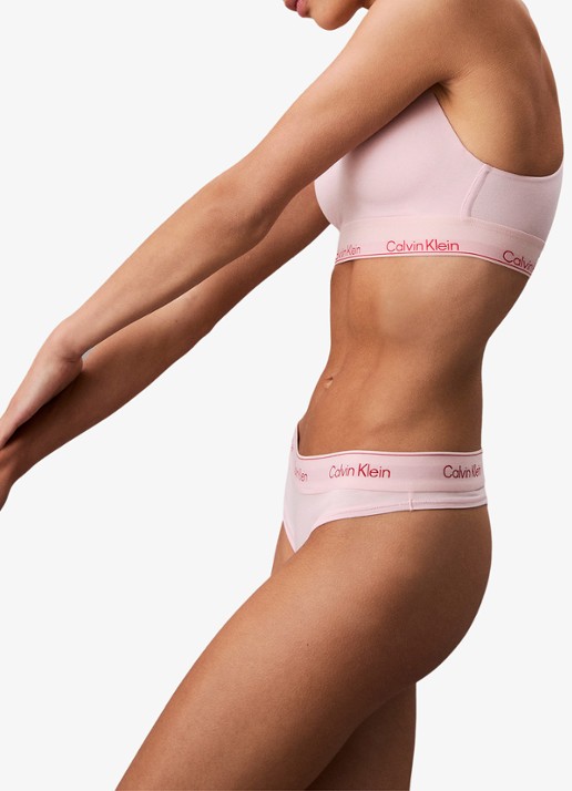 Calvin Klein String met logoband - detail 3 roze