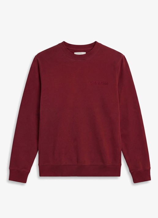 Calvin Klein Sweater met logo - voorkant rood