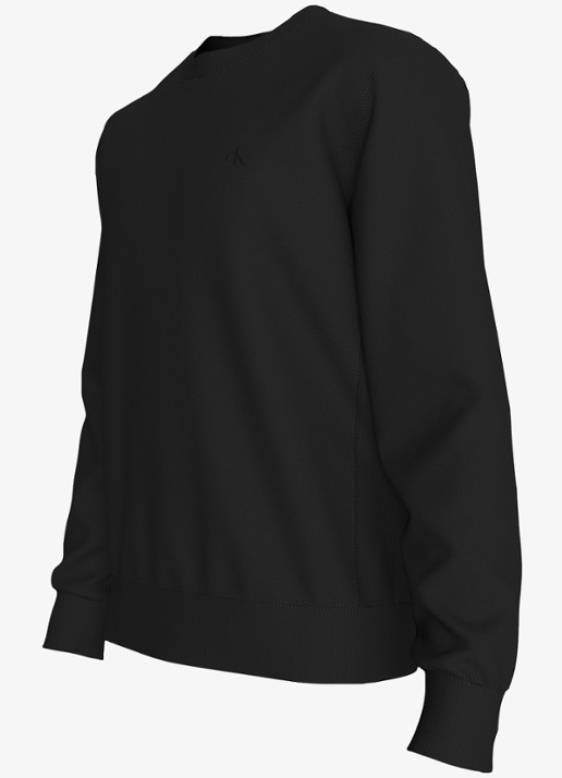 Calvin Klein Sweater met logoborduring - detail 3 zwart