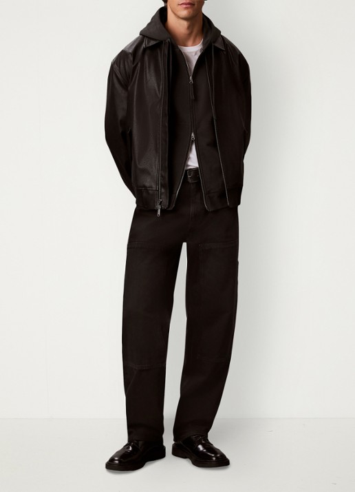 Calvin Klein Sweatvest met logo - voorkant 6 zwart