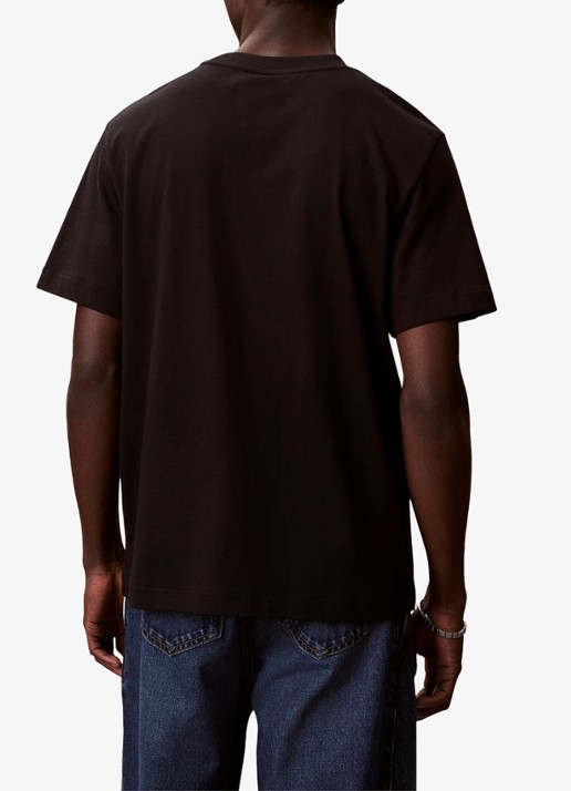 Calvin Klein T-shirt met borstzak - achterkant 5 zwart