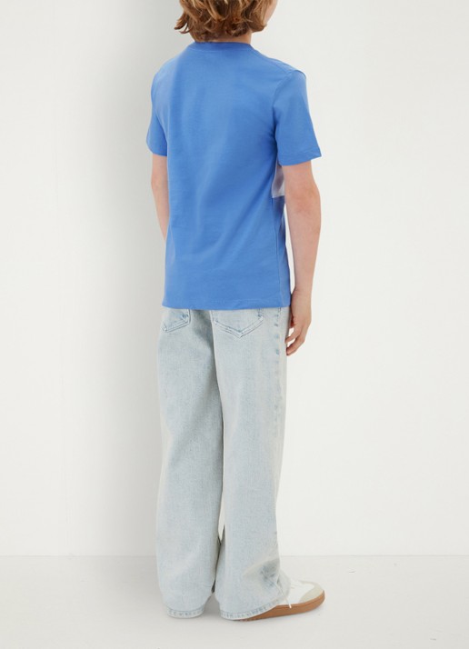 Calvin Klein T-shirt met logo 2-pack - achterkant 5 lichtblauw