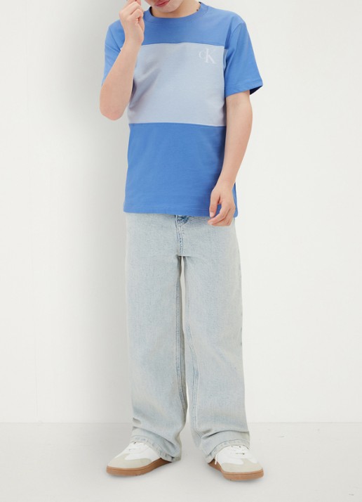 Calvin Klein T-shirt met logo 2-pack - detail 3 lichtblauw