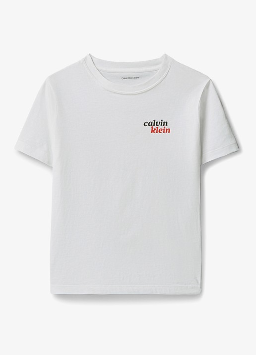 Calvin Klein T-shirt met logo- en backprint