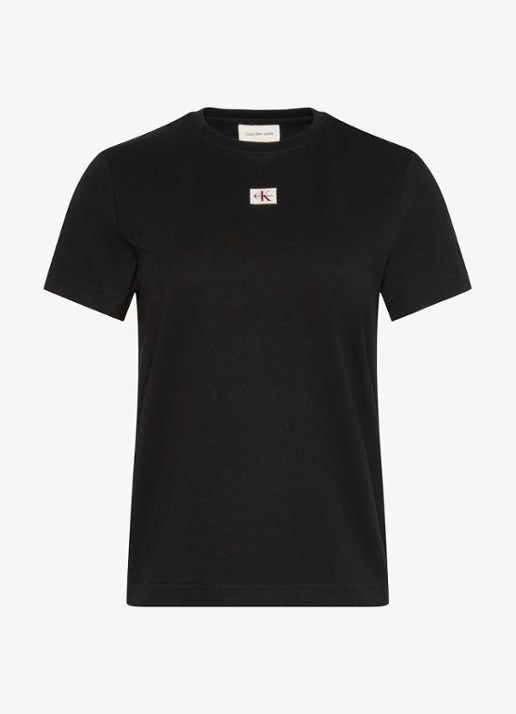 Calvin Klein T-shirt met logo - voorkant zwart