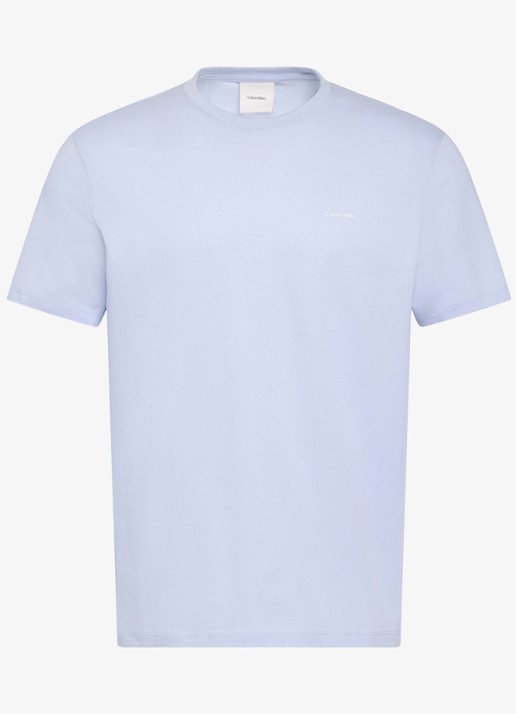 Calvin Klein T-shirt met logo - voorkant 2 lichtblauw
