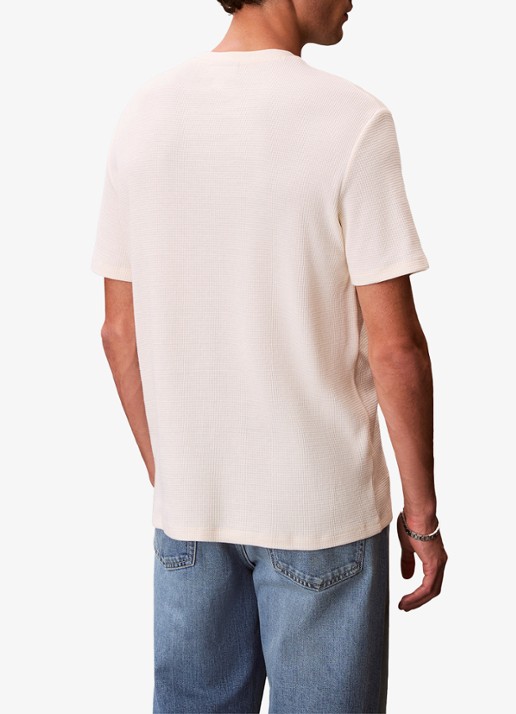 Calvin Klein T-shirt met logo - achterkant 5 gebroken wit