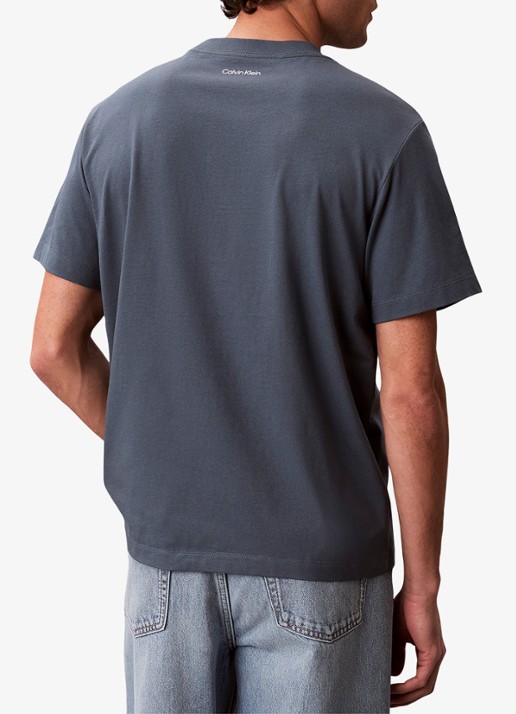 Calvin Klein T-shirt met logo - achterkant 3 groen