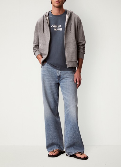 Calvin Klein T-shirt met logo - voorkant 2 groen
