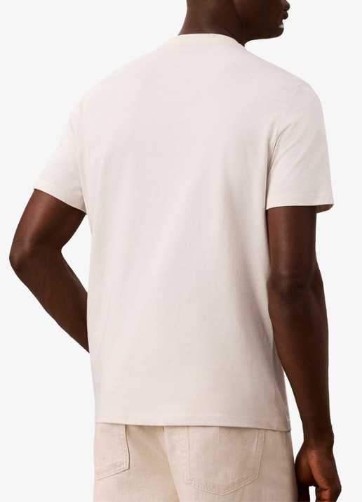 Calvin Klein T-shirt met logo - achterkant creme