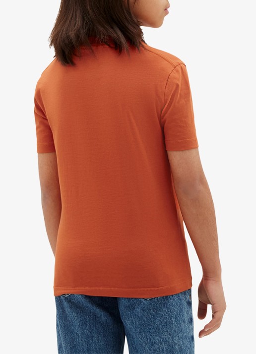 Calvin Klein T-shirt met logo - achterkant 3 orange