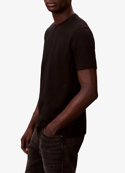 Calvin Klein T-shirt met logoborduring - detail 6 zwart